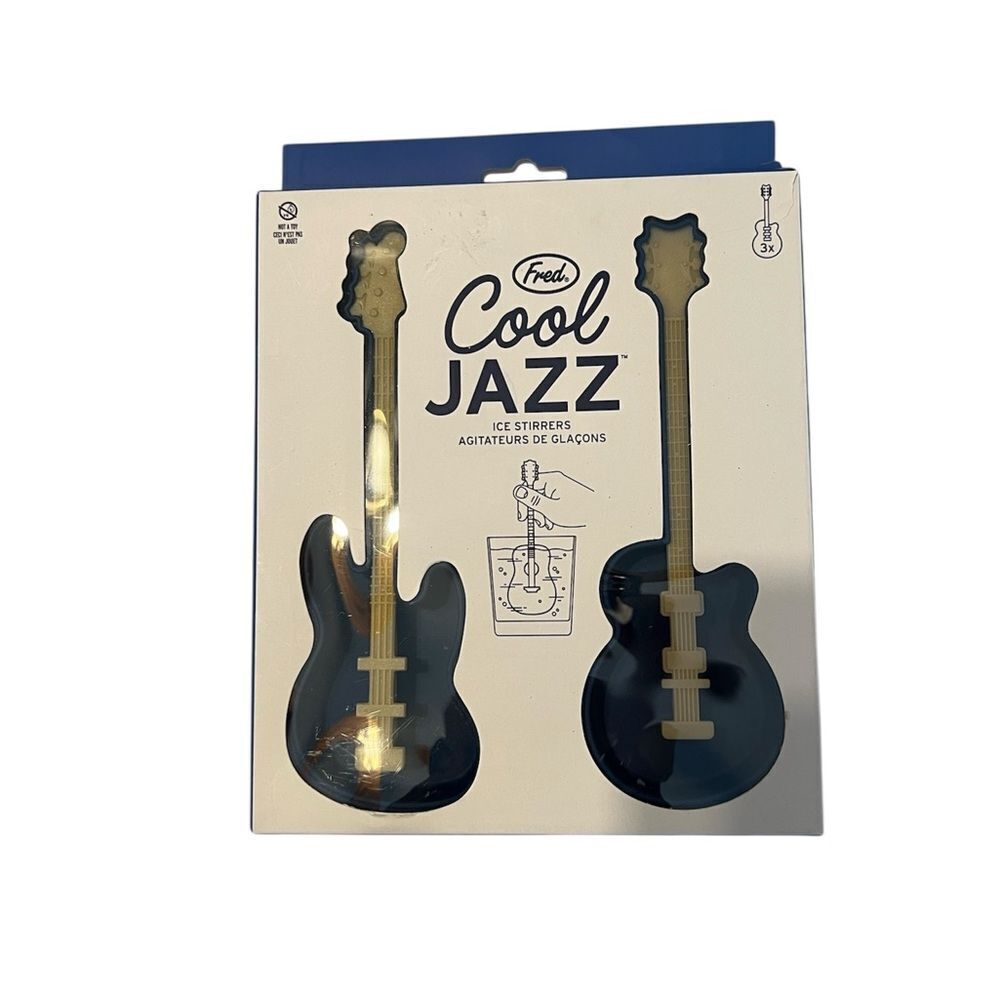 Fred Cool Jazz NIB Guitar Shaped Ice Cube Tray